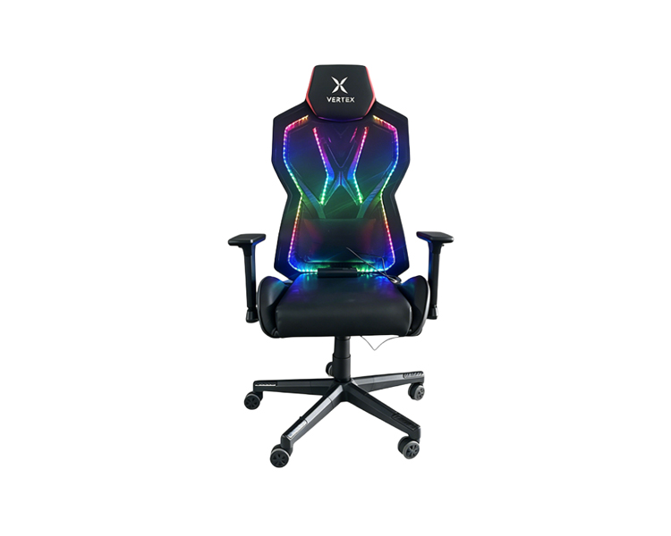 Gaming Chair: Vertex CyberNova Gaming Chair With RGB light Black Mesh
